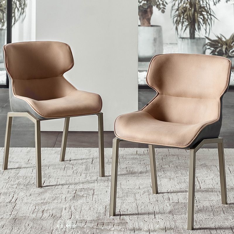 Modern Style Chairs Dining Chairs with Metal Legs for Kitchen Clearhalo 'Dining Chairs' 'Dining Tables & Seating' 'dining_chair' 'furn' 'furn_dining_chair' 'Furniture' 'Kitchen & Dining Furniture' 1200x1200_0e8d6b3e-b21d-4cda-8d49-0e41a75a2de9