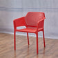 Modern Style Dining Chair Arm Dining Chair with Plastic Legs for Kitchen