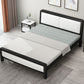 Contemporary Metal Bed with Slat Headboard Rectangular Adjustable Bed Clearhalo 'Bedroom Furniture' 'Beds' 'furn' 'furn_beds' 'Furniture' 1200x1200_0e8e06a3-8c4b-4e83-b876-2c03930565bc