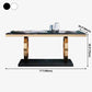 Traditional Luxury Marble Dining Table Rectangle Table with Gold Stainless Steel Pedestal Clearhalo ' dining_table' 'Dining Tables & Seating' 'Dining Tables' 'furn' 'furn_dining_table' 'Furniture' 'furniture_dining_table' 'Kitchen & Dining Furniture' 'kitchen&dining_furn' 'kitchen' 'kitchen_dining_table' 1200x1200_0e8ebb2b-7a77-46b9-8e54-c2470c19bb9b