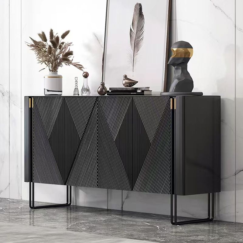 Panneau latéral en bois d'ingénierie en pierre moderne pour le salon