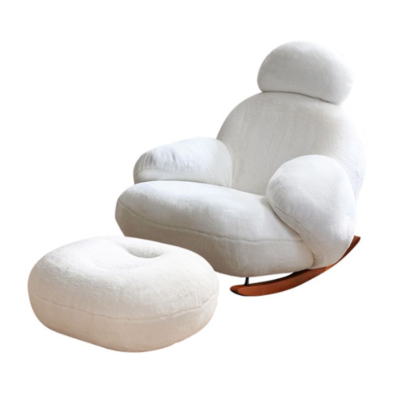 Chaise à bascule en velours chaise à bascule de style moderne de style moderne