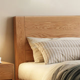 Natural Eiche Holzplattform Bett, Cal King Plattform Bettrahmen mit Bett