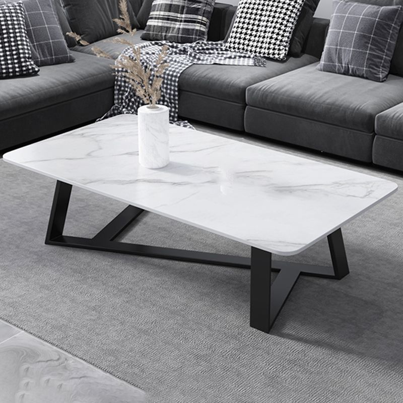 17"H Contemporary Coffee Table Single Slate Coffee Cocktail Table Clearhalo 'Coffee & Accent Tables' 'Coffee Tables' 'coffee_tables' 'furn' 'furn_coffee_tables' 'Furniture' 'Living Room Furniture' 1200x1200_0e914a1b-0621-4318-aa17-50613b410c4b