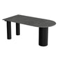 Modern Style Dining Table Sintered Stone Dining Table with Black Frame for Kitchen Clearhalo ' dining_table' 'Dining Tables & Seating' 'Dining Tables' 'furn' 'furn_dining_table' 'Furniture' 'furniture_dining_table' 'Kitchen & Dining Furniture' 'kitchen&dining_furn' 'kitchen' 'kitchen_dining_table' 1200x1200_0e91c5a0-fc63-444e-8e99-892e49587261