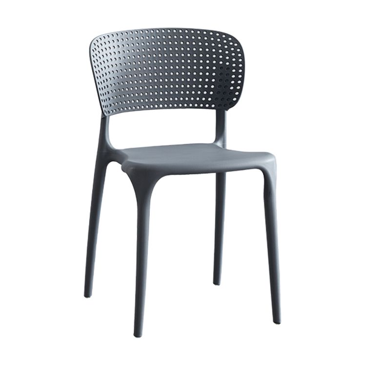 Modern Plastic Indoor-Outdoor Side Chair Open Back Dining Chair Clearhalo ' kitchen&dining_furn' 'Dining Chairs' 'Dining Tables & Seating' 'dining_chair' 'Furniture' 'furniture_dining_chair' 'Kitchen & Dining Furniture' 'kitchen' 1200x1200_0e92b0e4-2237-4177-a4a3-a5a03d7addd5