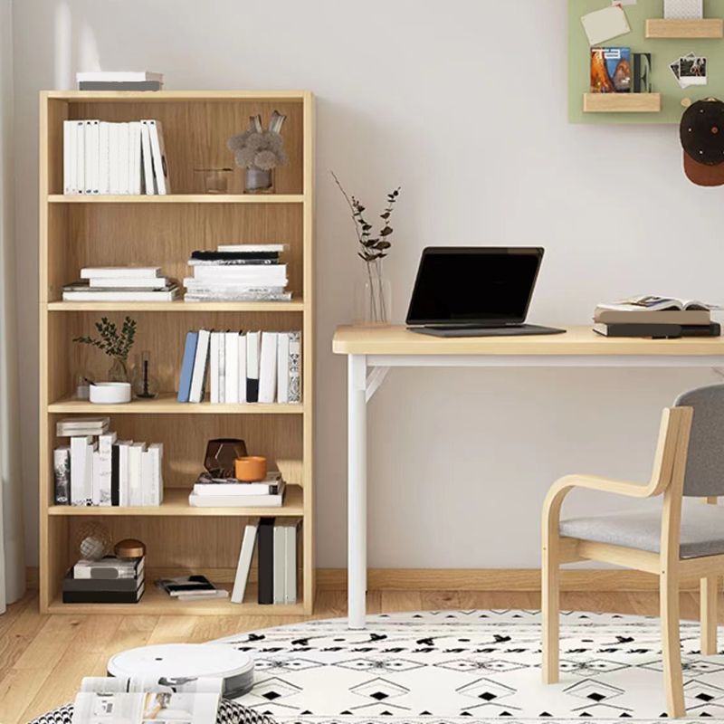 モダンなスタイルクローズバック標準本棚エンジニアリングされたベッドルーム用の木製本棚