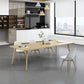 Solid Wood Contemporary Rectangle Table Wood Top Table with 4 Legs Clearhalo ' dining_table' 'Dining Tables & Seating' 'Dining Tables' 'furn' 'furn_dining_table' 'Furniture' 'furniture_dining_table' 'Kitchen & Dining Furniture' 'kitchen&dining_furn' 'kitchen' 'kitchen_dining_table' 1200x1200_0e966b2a-94f2-4dd6-91cf-3e50c0c3caf5