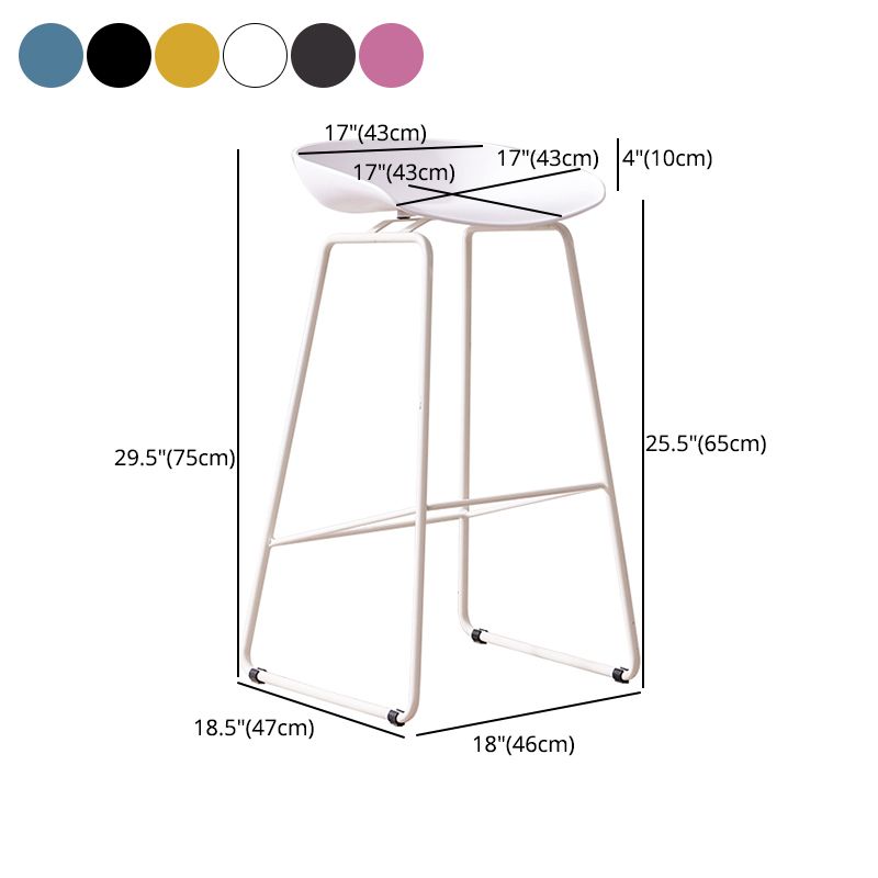 Scandinavian Style Bar-stool with Bucket Seat Counter Stool for Kitchen Bar Clearhalo 'Bar Furniture' 'Bar Stools' 'bar_stools' 'furn' 'furn_bar_stools' 'furniture_bar_stools' 'Kitchen & Dining Furniture' 'kitchen&dining_furn' 'kitchen' 'kitchen_furn' Furniture' 1200x1200_0e97c232-42eb-412b-970e-6bddef448f97