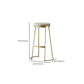 Contemporary Metal Counter Height Stools Bar Stool with Footrest Clearhalo 'Bar Furniture' 'Bar Stools' 'bar_stools' 'furn' 'furn_bar_stools' 'Furniture' 'Kitchen & Dining Furniture' 1200x1200_0e98b4dc-589d-4058-bc28-283d831087b3