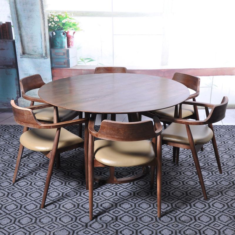 Pine Solid Wood Dining Table Modern Solid Wood Pedestal Dining Table Clearhalo ' dining_table' 'Dining Tables & Seating' 'Dining Tables' 'furn' 'furn_dining_table' 'Furniture' 'furniture_dining_table' 'Kitchen & Dining Furniture' 'kitchen&dining_furn' 'kitchen' 'kitchen_dining_table' 1200x1200_0e99312c-ec83-487e-9cef-cbca498c754b