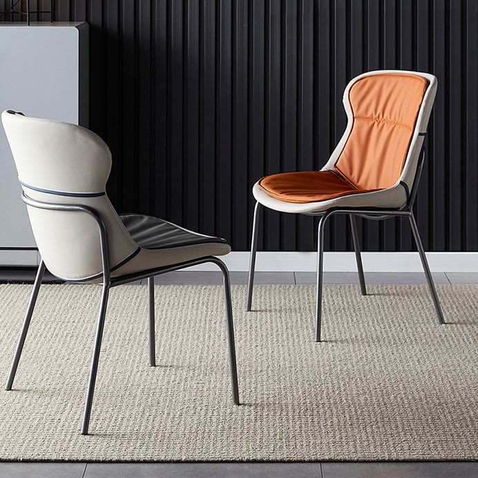 Metal Industrial Indoor-Outdoor Chairs Solid Back Side Chair Clearhalo ' kitchen&dining_furn' 'Dining Chairs' 'Dining Tables & Seating' 'dining_chair' 'furn' 'furn_dining_chair' 'Furniture' 'furniture_dining_chair' 'Kitchen & Dining Furniture' 'kitchen' 1200x1200_0e9981df-6091-4683-ad54-597dfeef2d50