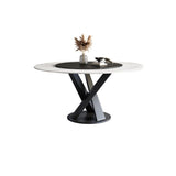 Modern Stone Dining Table Turntable Home Kitchen Pedestal Furniture Clearhalo 'Dining Tables & Seating' 'Dining Tables' 'dining_table' 'furn' 'furn_dining_table' 'Furniture' 'Kitchen & Dining Furniture' 1200x1200_0e99e6e7-7eea-4a00-af11-4a8d01a4cd46