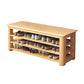 Modern Rubber Wood Bench Rectangle Home Storage Seating Bench with Shelves Clearhalo 'Benches' 'Chairs & Seating' 'furn' 'furn_benches' 'Furniture' 'Living Room Furniture' 1200x1200_0ea0826f-bc95-4158-94db-ef1dcd6720ba