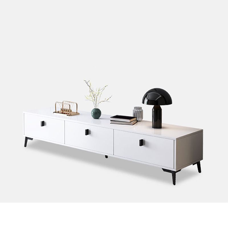 3 / 4 Doors Modern TV Stand Wood Closed Storage TV Media Stand , 12" D X 16" H Clearhalo 'furn' 'furn_tv_stands_entertainment_centers' 'Furniture' 'Living Room Furniture' 'TV Stands & Entertainment Centers' 'TV Stands & Media Storage Furniture' 'tv_stands_entertainment_centers' 1200x1200_0ea19af3-2206-428b-9100-8721f811d800