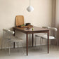 Industrial Rectangle Home Fixed Table Solid Wood Dining Room Desk