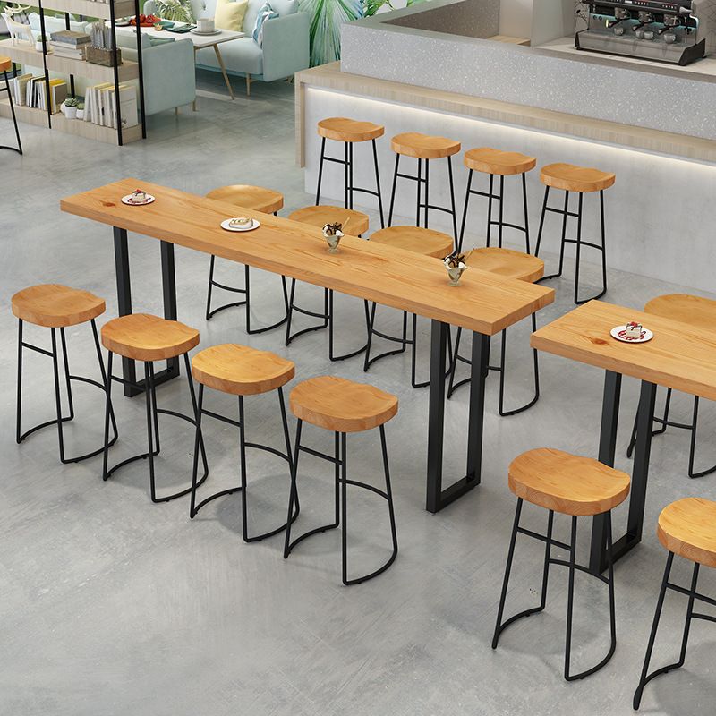 Modern Style Dining Table Wooden Bar Counter Table for Kitchen Clearhalo 'Bar Furniture' 'Bar Tables' 'bar_tables' 'furn' 'furn_bar_tables' 'Furniture' 'furniture_bar_tables' 'Kitchen & Dining Furniture' 1200x1200_0ea8f02a-69ac-4e32-bf28-4c93a5caf7db