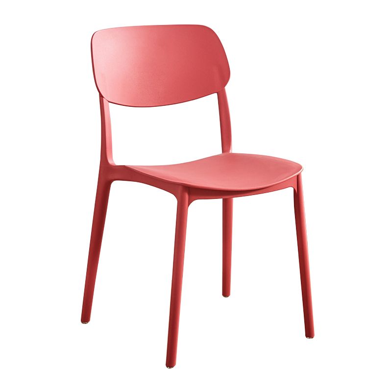 Glam Style Plastic Side Chair Matte Finish Open Back Home Use Dining Chair Clearhalo ' kitchen&dining_furn' 'Dining Chairs' 'Dining Tables & Seating' 'dining_chair' 'Furniture' 'furniture_dining_chair' 'Kitchen & Dining Furniture' 'kitchen' 1200x1200_0ea99a1d-d878-4666-a951-dd08d8045270