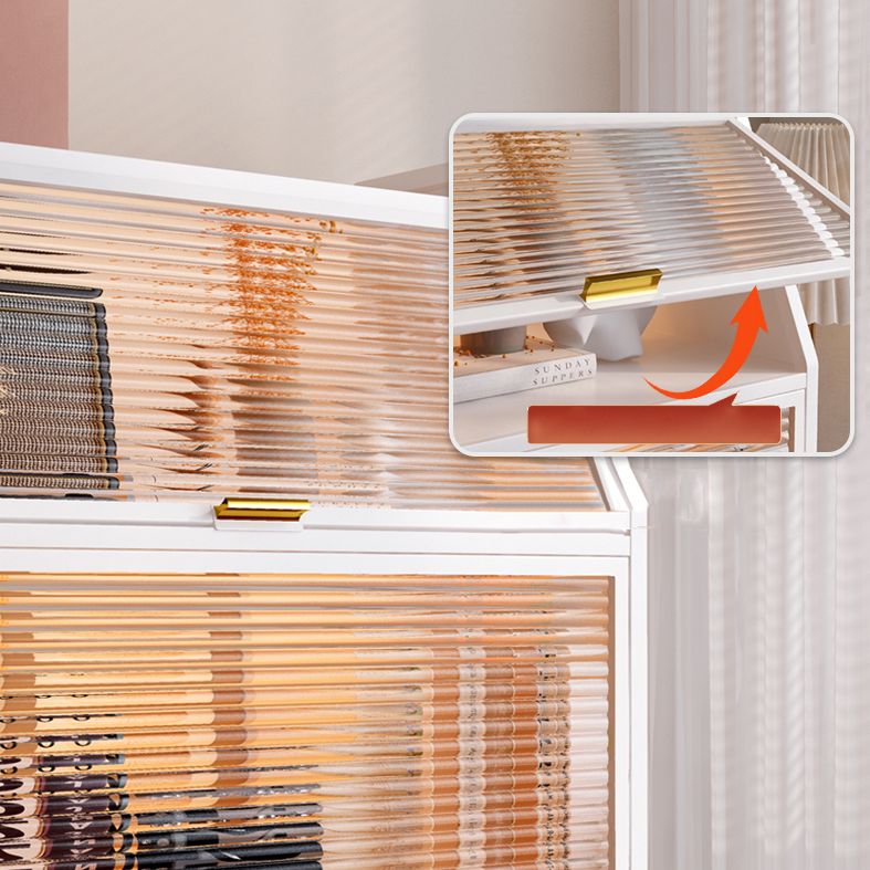 Standaard boekenkast metalen glamus gesloten back -boekenplank met planken