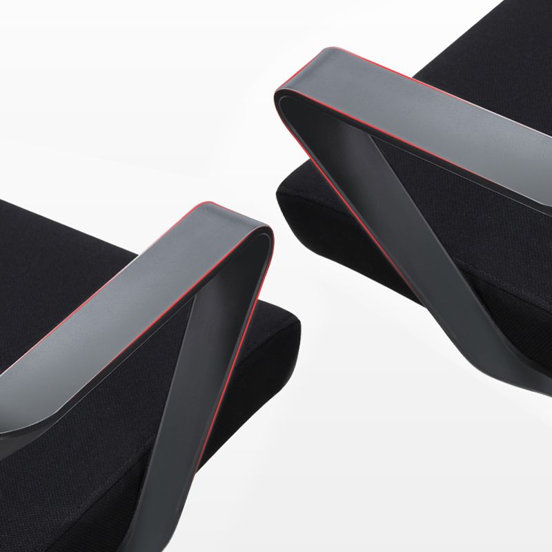 Silla de malla de oficina de la oficina de armas fija contemporánea para la oficina para la oficina