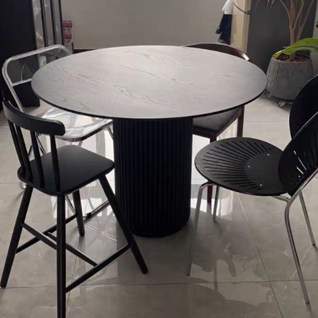 Round Casual Style Dining Table Wood Color Fixed Table with Solid Wood Clearhalo ' dining_table' 'Dining Tables & Seating' 'Dining Tables' 'furn' 'furn_dining_table' 'Furniture' 'furniture_dining_table' 'Kitchen & Dining Furniture' 'kitchen&dining_furn' 'kitchen' 'kitchen_dining_table' 1200x1200_0eaacc28-0814-4952-af70-1f663c3753f2