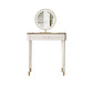 White Make-up Vanity Glass Top Makeup Vanity Desk Table with Drawer