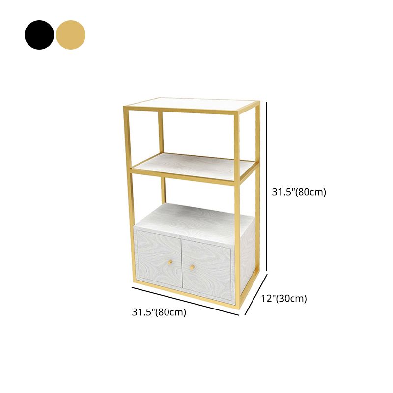 Glam Style Open Bookshelf Etagere Shelf Bookcase with Cabinet for Home Clearhalo 'Bookcases' 'furn' 'furn_bookcases' 'Furniture' 'furniture_bookcases' 'Office Furniture' 1200x1200_0eac8321-0eda-48cc-8b3e-124324723a37