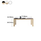 Glam Sintered Stone Home Table Gold Rectangle Dining Table with 4 Legs Clearhalo 'Dining Tables & Seating' 'Dining Tables' 'dining_table' 'furn' 'furn_dining_table' 'Furniture' 'furniture_dining_table' 'Kitchen & Dining Furniture' 'kitchen' 'kitchen_dining_table' 1200x1200_0eae39db-ddc6-44fd-86fb-dde3779c9977