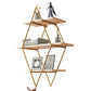 Luxury Floating Bookshelf Metal Lozenge Open Back Book Shelf