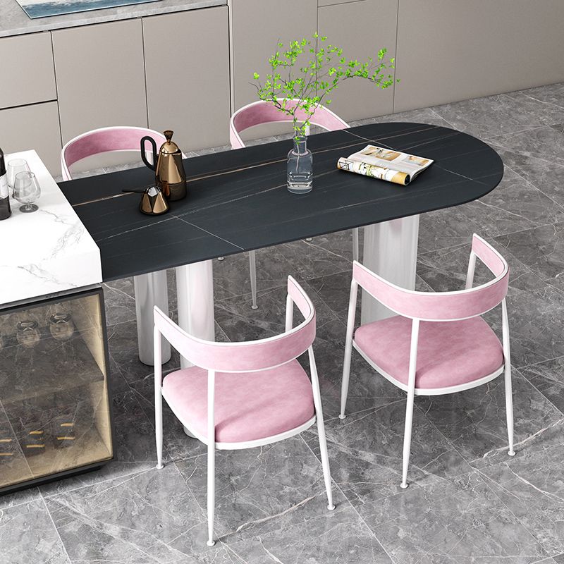 Sintered Stone Dining Table Modern Style Dining Table for Kitchen Clearhalo ' dining_table' 'Dining Tables & Seating' 'Dining Tables' 'furn' 'furn_dining_table' 'Furniture' 'furniture_dining_table' 'Kitchen & Dining Furniture' 'kitchen&dining_furn' 'kitchen' 'kitchen_dining_table' 1200x1200_0eb2a9ec-b86a-426b-90ee-56c64a6b827d