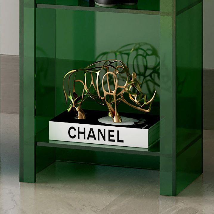 Glam Acrylic Standard Bookshelf Closed Back Vertical Bookshelf for Living Room Clearhalo 'Bookcases' 'furn' 'furn_bookcases' 'Furniture' 'furniture_bookcases' 'kitchen' 'kitchen_bookcases' 'Living Room Furniture' 'Office Furniture' 1200x1200_0eb2c8f1-fb45-41e0-8ad9-e0931b686ae0