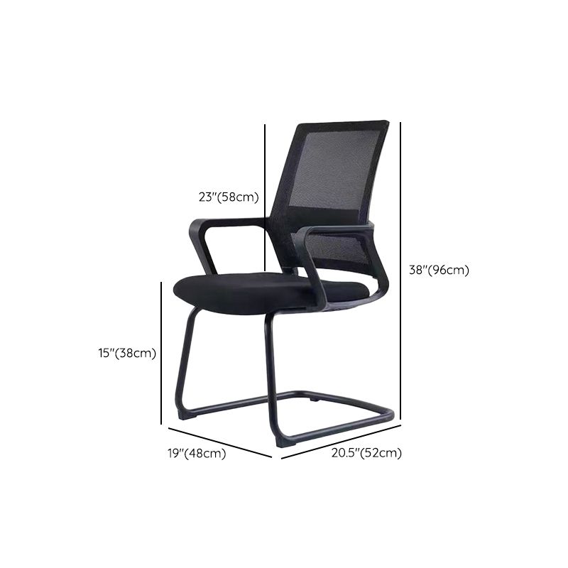 Modern Office Chair Fixed Arms Upholstered No Distressing Desk Chair Clearhalo 'furn' 'furn_office_chair' 'Furniture' 'Office Chairs' 'Office Furniture' 'office_chair' 1200x1200_0eb43812-d707-4871-bc17-78b6bf06afec