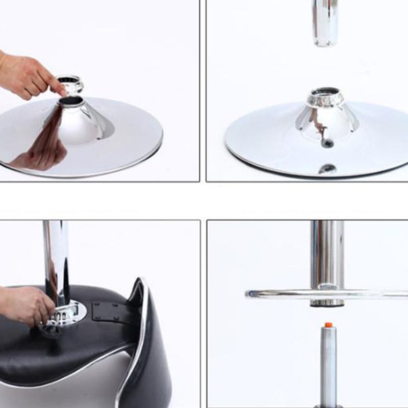 Modern Style Metal Bar Stool with Swivel and Adjustable Height Dining Room Bar Stool Clearhalo 'Bar Furniture' 'Bar Stools' 'bar_stools' 'furn' 'furn_bar_stools' 'furniture_bar_stools' 'Kitchen & Dining Furniture' 'kitchen&dining_furn' 'kitchen' 'kitchen_furn' Furniture' 1200x1200_0eb45d78-d611-493a-a748-ab9d3961af58