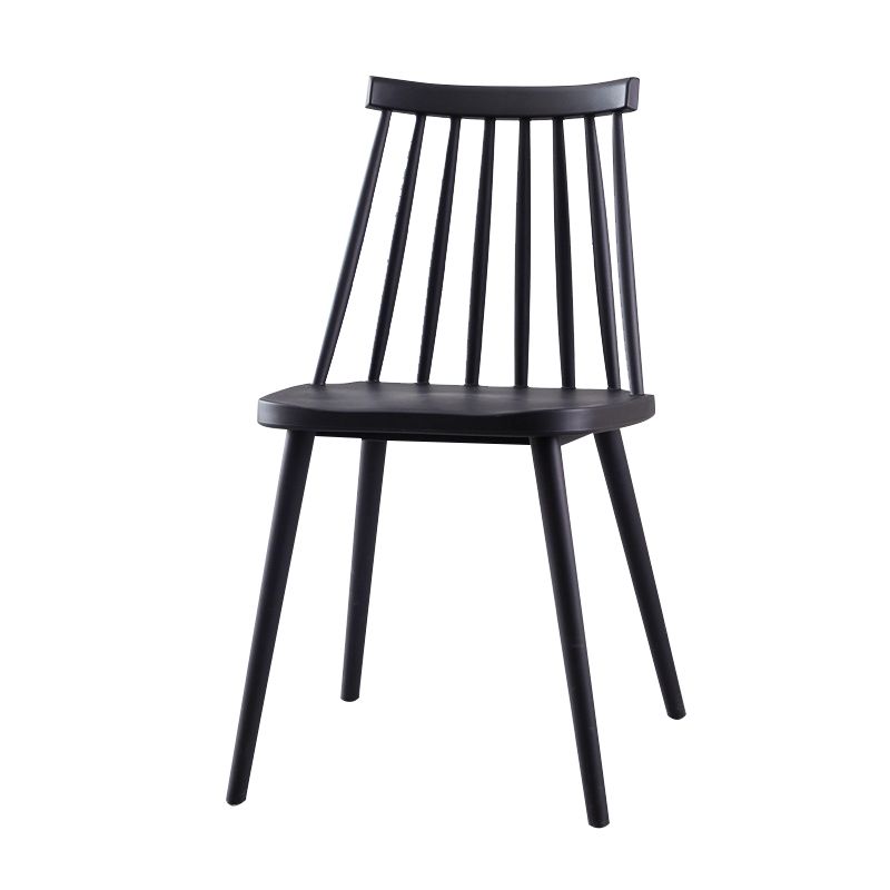 Scandinavian Plastic Kitchen Room Chair Slat Back Side Chair Clearhalo ' kitchen&dining_furn' 'Dining Chairs' 'Dining Tables & Seating' 'dining_chair' 'Furniture' 'furniture_dining_chair' 'Kitchen & Dining Furniture' 'kitchen' 1200x1200_0eb51c34-2e53-4ac1-b4cb-1afea7db6f6b