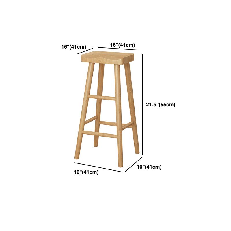 Modern Design Saddle Wooden Stools for Home Armless Stools with Wood Seat Clearhalo 'Bar Furniture' 'Bar Stools' 'bar_stools' 'furn' 'furn_bar_stools' 'Furniture' 'Kitchen & Dining Furniture' 1200x1200_0eb5a8d6-5c3b-4196-adbc-40a475ffc11f