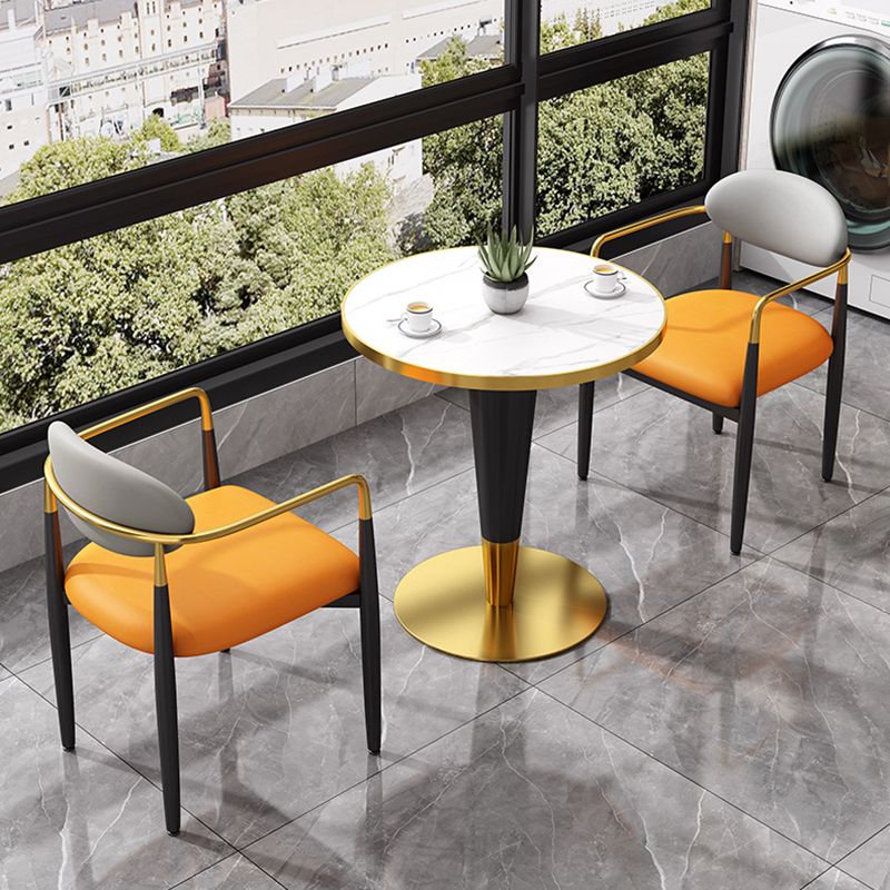 Traditional Luxury Dining Table Round Stone Dinner Table with Metal Base Clearhalo ' dining_table' 'Dining Tables & Seating' 'Dining Tables' 'furn' 'furn_dining_table' 'Furniture' 'furniture_dining_table' 'Kitchen & Dining Furniture' 'kitchen&dining_furn' 'kitchen' 'kitchen_dining_table' 1200x1200_0eb5ca3e-7a07-48c2-96d9-e67f4c47e57a