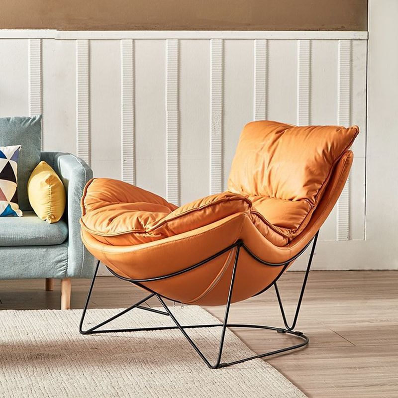 Balkon ligstoel luie schommelstoelen stof zachte gestoffeerde bankstoel