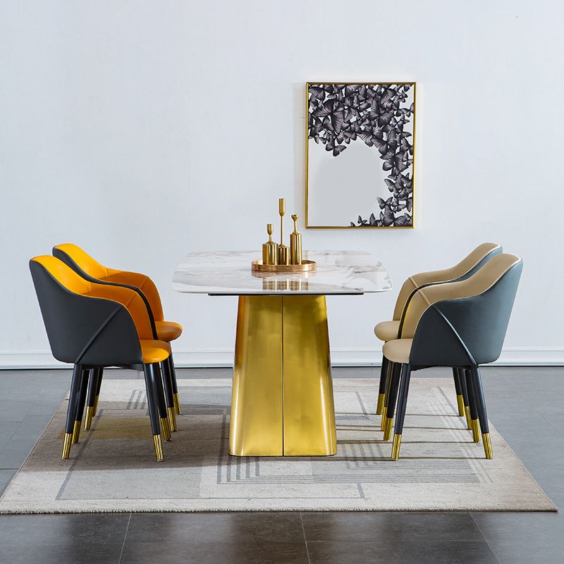 Industrial Arm Chair Solid Back Dining Room Chair for Kitchen Clearhalo 'Dining Chairs' 'Dining Tables & Seating' 'dining_chair' 'furn' 'furn_dining_chair' 'Furniture' 'Kitchen & Dining Furniture' 1200x1200_0eb7d55f-d918-4d35-a0fe-74a6a28f6082