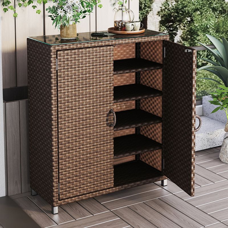 Modern & Contemporary Chest Square Storage Cabinet With Glass Top Clearhalo 'Cabinets & Chests' 'cabinets_chests' 'furn' 'furn_cabinets_chests' 'Furniture' 'Living Room Furniture' 1200x1200_0eb85834-b3a8-41a2-9566-ebd700e5a09a