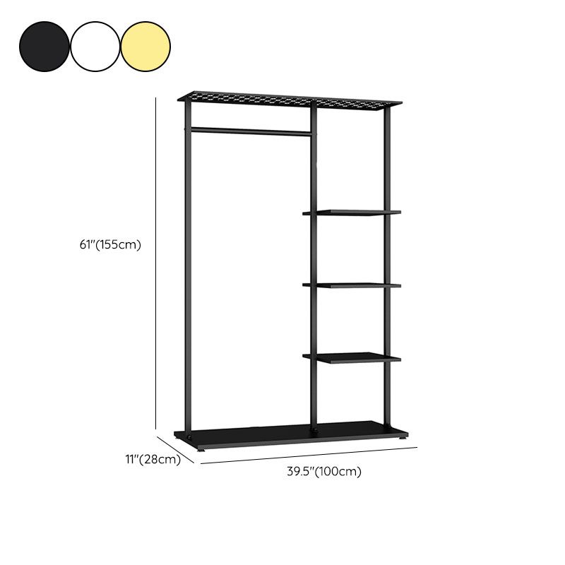 Hall Contemporary Stand Metal Nessun scaffalatura angosciante includeva un cappotto indipendente