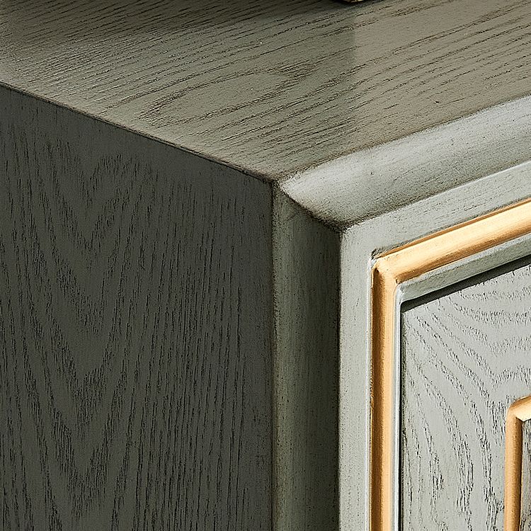 Boho houten bovenste kist met benen borst met laden voor slaapkamer