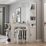 Tavolo da sala da pranzo in legno in stile moderno tavolo da bar rettangolo per cucina