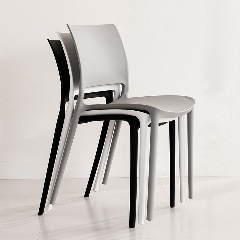 Nordic Chair Dining Armless Chair for Kitchen with Plastic Legs Clearhalo 'Dining Chairs' 'Dining Tables & Seating' 'dining_chair' 'furn' 'furn_dining_chair' 'Furniture' 'furniture_dining_chair' 'Kitchen & Dining Furniture' 1200x1200_0ebda584-a485-447c-acbb-7958fc9a8d8c