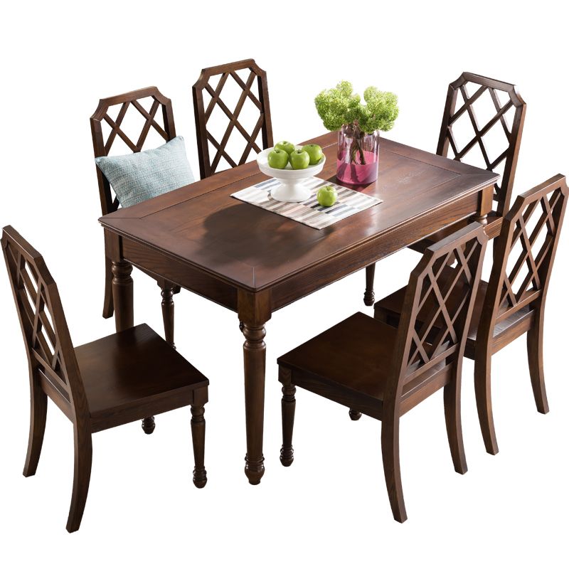 Medieval Ash Wood Dining Table for Restaurant Rectangle Table with 4 Legs Clearhalo ' dining_table' 'Dining Tables & Seating' 'Dining Tables' 'furn' 'furn_dining_table' 'Furniture' 'furniture_dining_table' 'Kitchen & Dining Furniture' 'kitchen&dining_furn' 'kitchen' 'kitchen_dining_table' 1200x1200_0ebdd622-f344-4958-83fb-0a97aff246fa