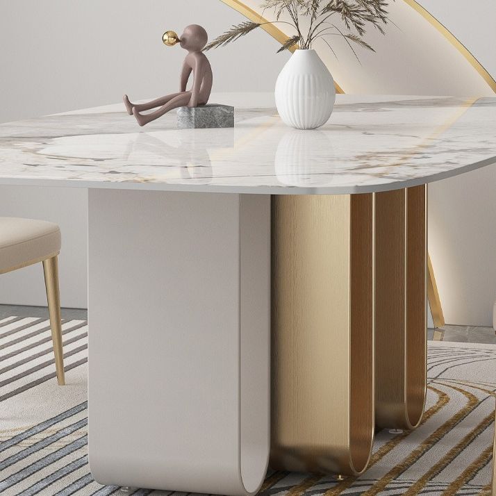 Designer Style 1/2/4/5/6/9 Pieces Dining Set Sintered Stone Dining Table Set Clearhalo 'Dining Room Sets' 'Dining Tables & Seating' 'dining_room_set' 'furn' 'furn_dining_room_set' 'Furniture' 'furniture_dining_room_set' 'Kitchen & Dining Furniture' 1200x1200_0ec29992-4406-4fbf-b442-4e8cab4cd6d1