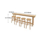 Industrial Style Light Brown Bar Table Solid Wood Milk Tea Shop Casual Bar Table Clearhalo 'Bar Furniture' 'Bar Tables' 'bar_tables' 'furn' 'furn_bar_tables' 'Furniture' 'furniture_bar_tables' 'Kitchen & Dining Furniture' 1200x1200_0ec54813-18b1-4adf-bf92-fb65f4d99a93