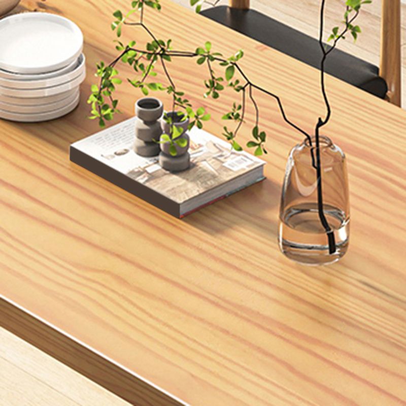 Juego de mesa de comedor acrílico moderno 1/2/5/7 PCS Set de muebles de comedor de madera natural