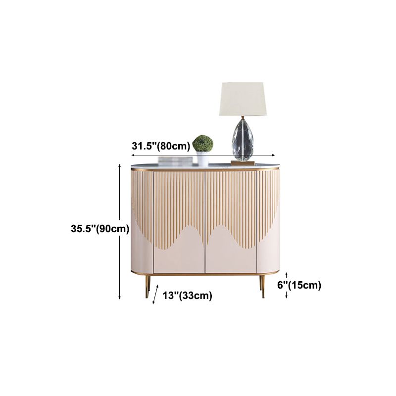 Sideboard a buffet moderni con cassetti in legno ingegnerizzato e deposito per sala da pranzo