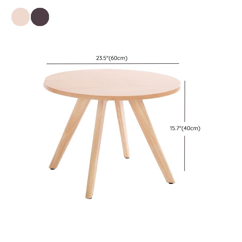 Contemporary Wooden Cocktail Table Round / Square / Triangle Top Coffee Table Clearhalo 'Coffee & Accent Tables' 'Coffee Tables' 'coffee_tables' 'furn' 'furn_coffee_tables' 'Furniture' 'Living Room Furniture' 1200x1200_0ec6bcba-8a49-4291-9843-699471a3e030