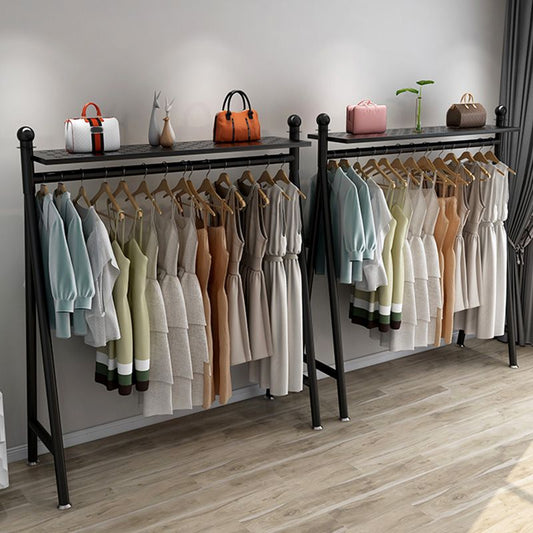 Glamargträger Metall Rahmen Hanging Rail Coat Rack für Wohnzimmer